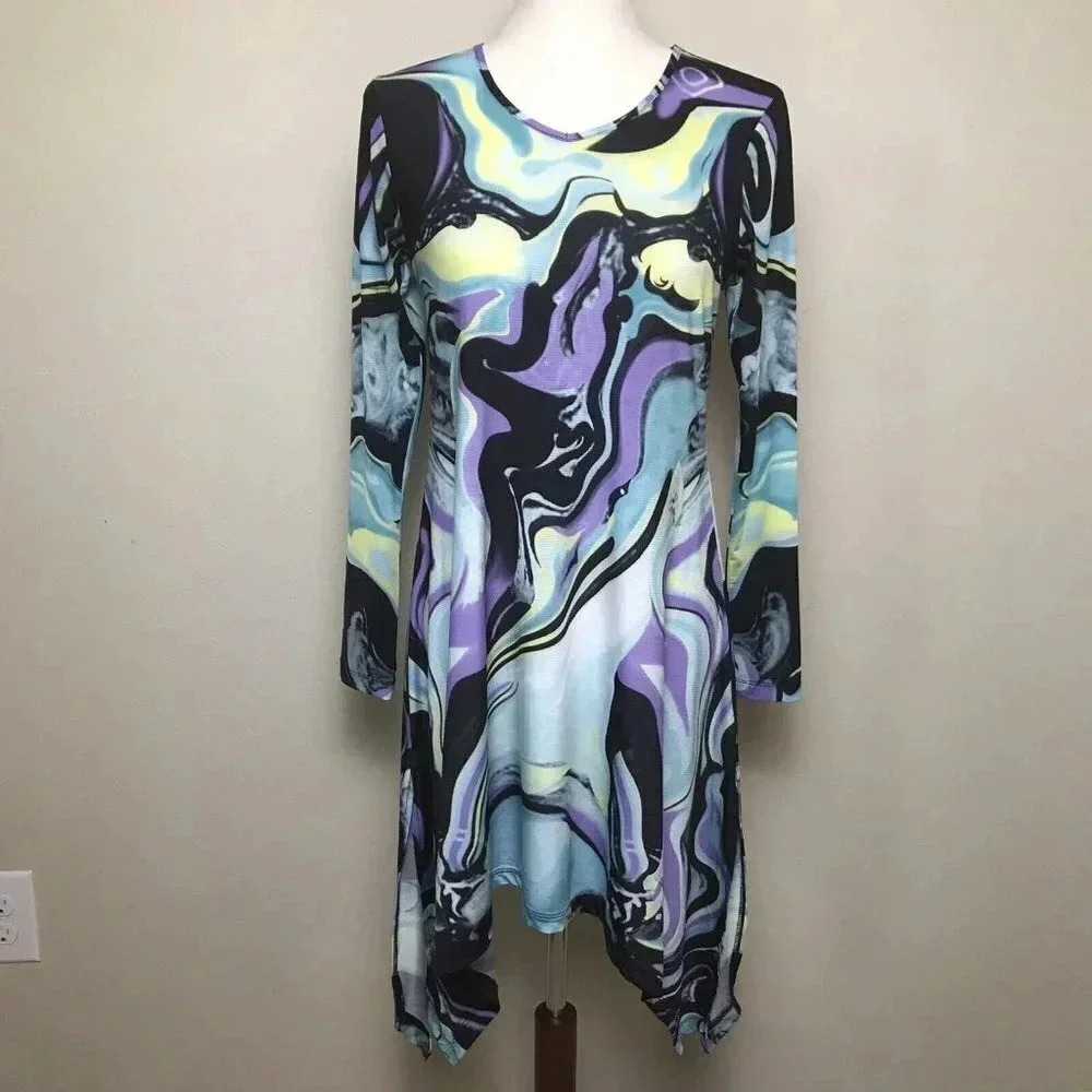 JAMIE SADOCK Sunsense Dress Size XS Golf Long Sleeve Sun UPF 50+ Artsy Athletic